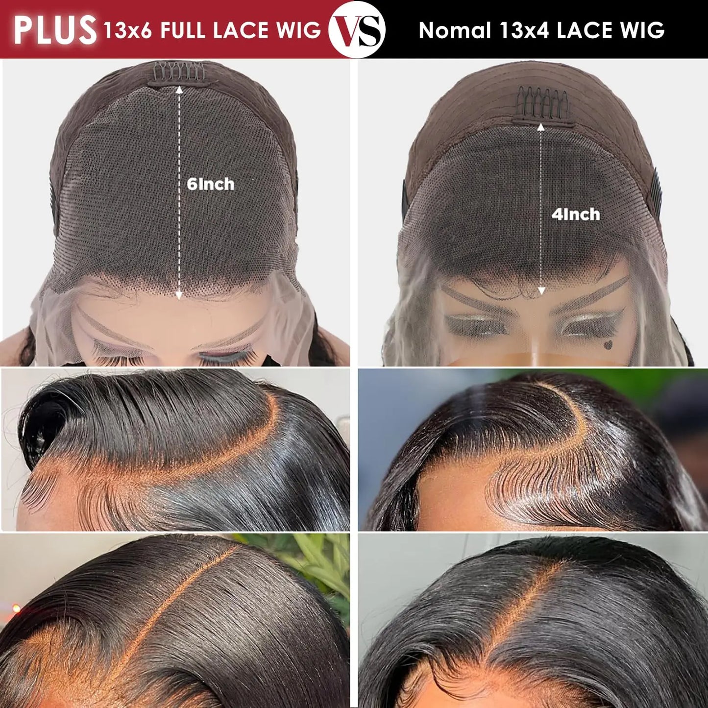 Beluck Glueless 13X6 Lace Front Wigs Human Hair with Drawstring 220% Density Body Wave Human Hair Wig Ear to Ear HD Lace Frontal Pre Plucked Wear Go Glueless Wigs Human Hair