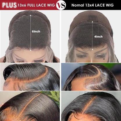 Beluck Glueless 13X6 Lace Front Wigs Human Hair with Drawstring 220% Density Body Wave Human Hair Wig Ear to Ear HD Lace Frontal Pre Plucked Wear Go Glueless Wigs Human Hair
