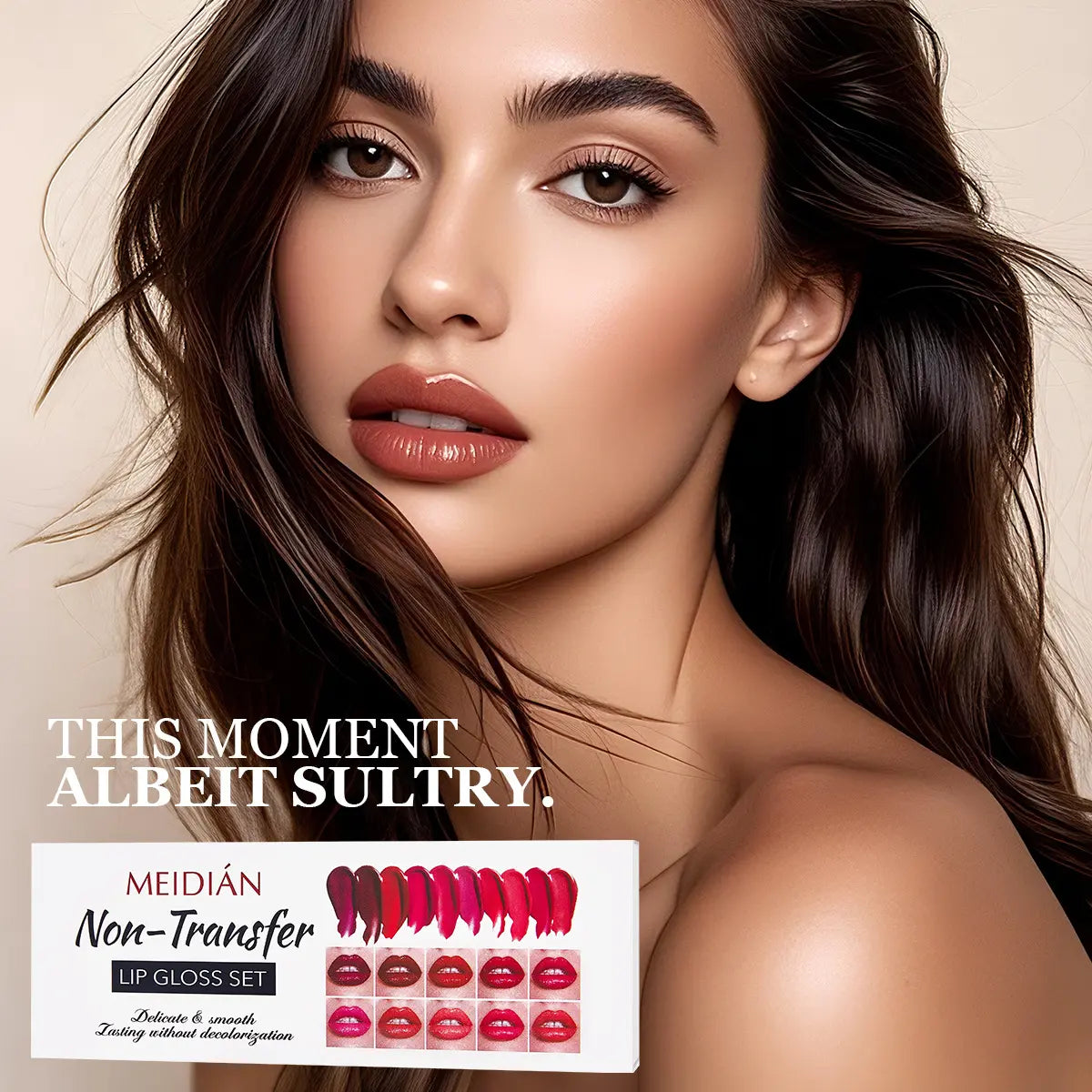 Popular 10-Color Liquid Lip Gloss Set – Enhances Complexion, Waterproof, Non-Sticky for Long-Lasting Lip Color, Everyday Wear & Gifting - Ideal Beauty Gift for Women, Lip Cosmetics & Makeup Sets