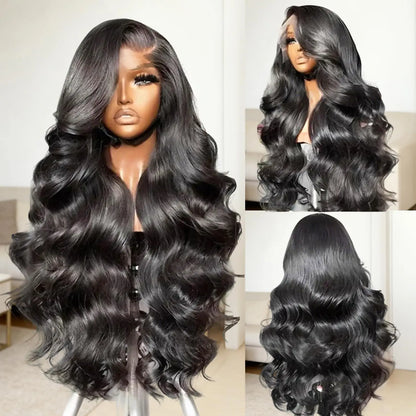 Beluck Glueless 13X6 Lace Front Wigs Human Hair with Drawstring 220% Density Body Wave Human Hair Wig Ear to Ear HD Lace Frontal Pre Plucked Wear Go Glueless Wigs Human Hair